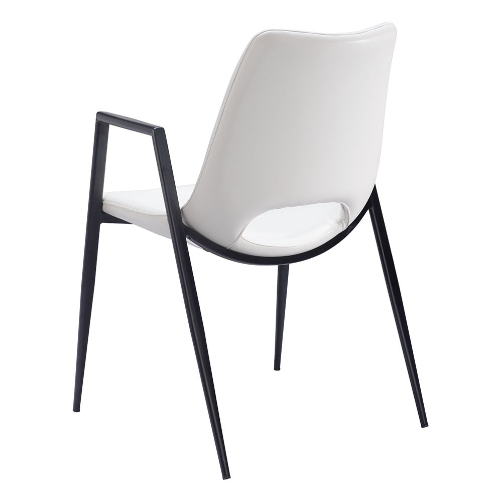 DESI DINING CHAIR WHITE