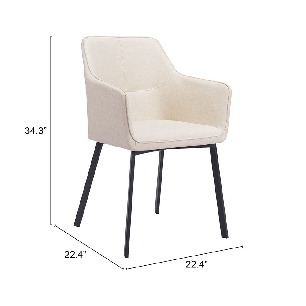ADAGE DINING CHAIR BEIGE