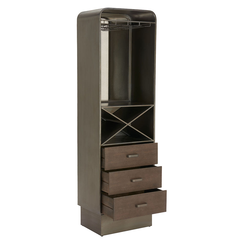 HOLE BAR CABINET BRONZE