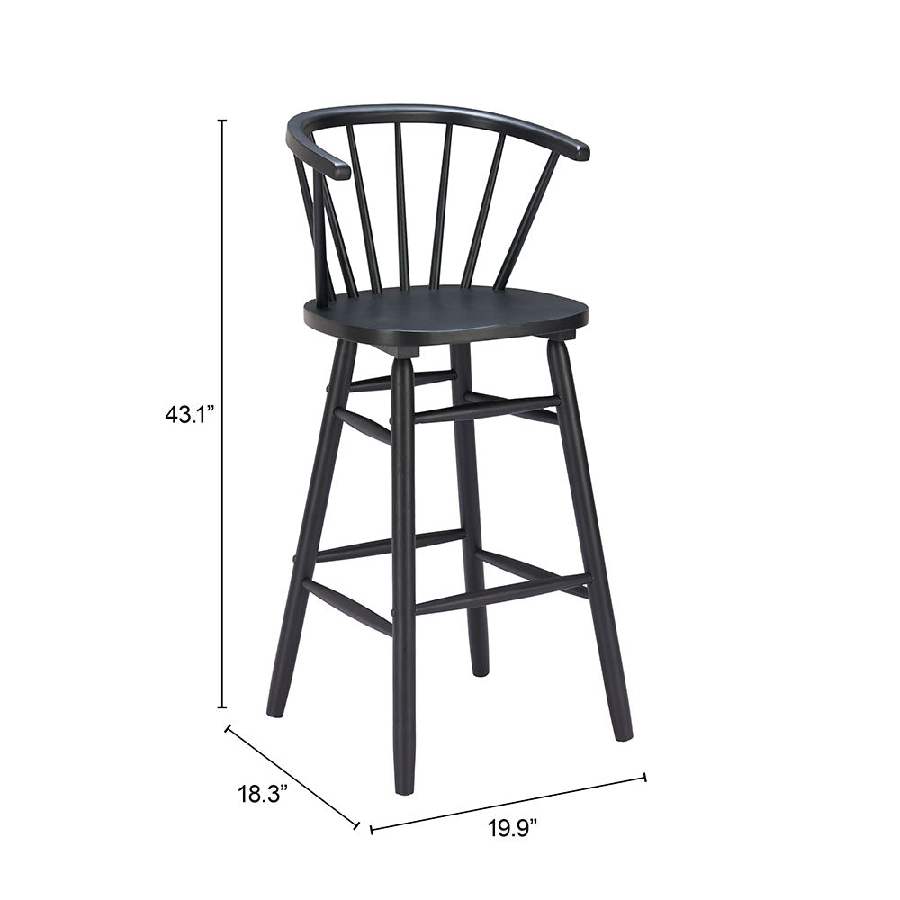 STENGER BARSTOOL BLACK