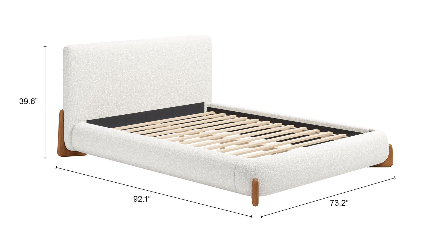 BARIS QUEEN BED IVORY