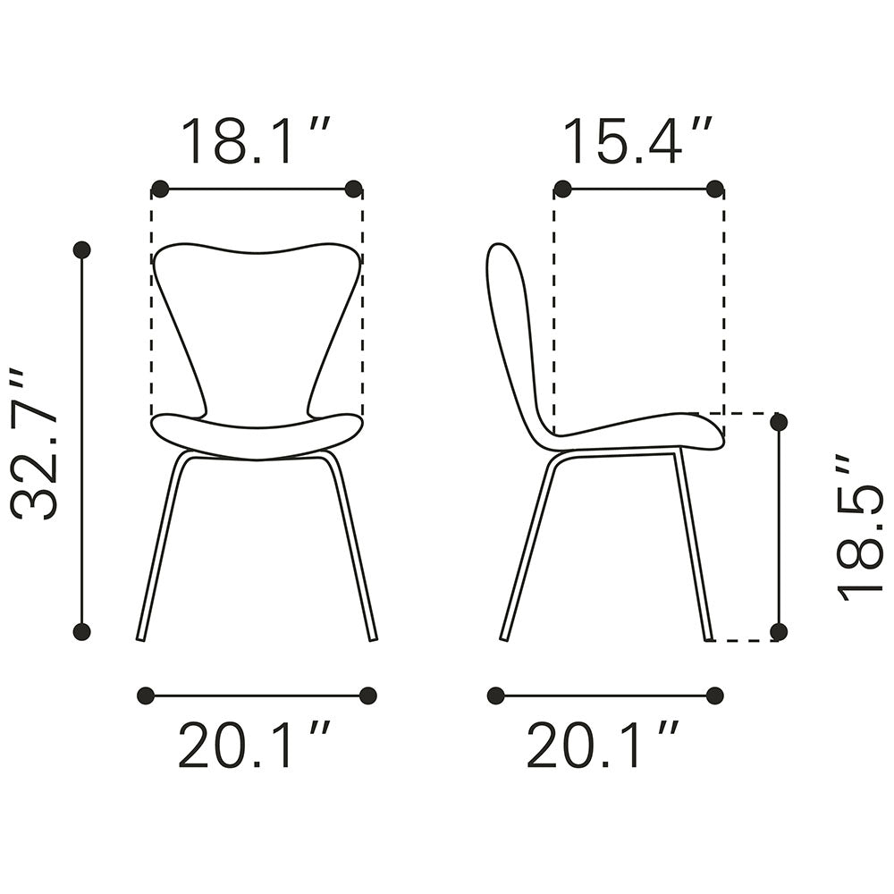 TOLLO DINING CHAIR BROWN