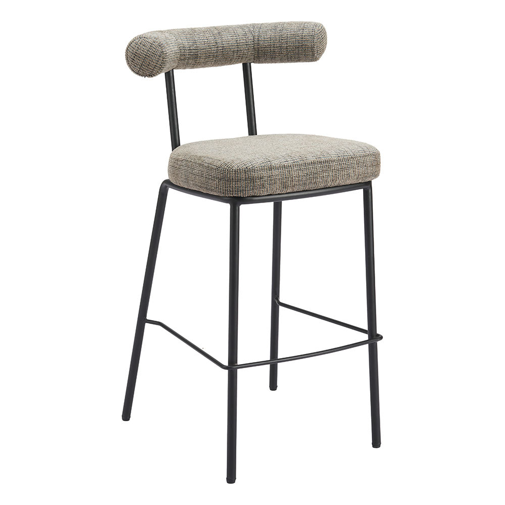 KEDE BARSTOOL GREEN TWEED