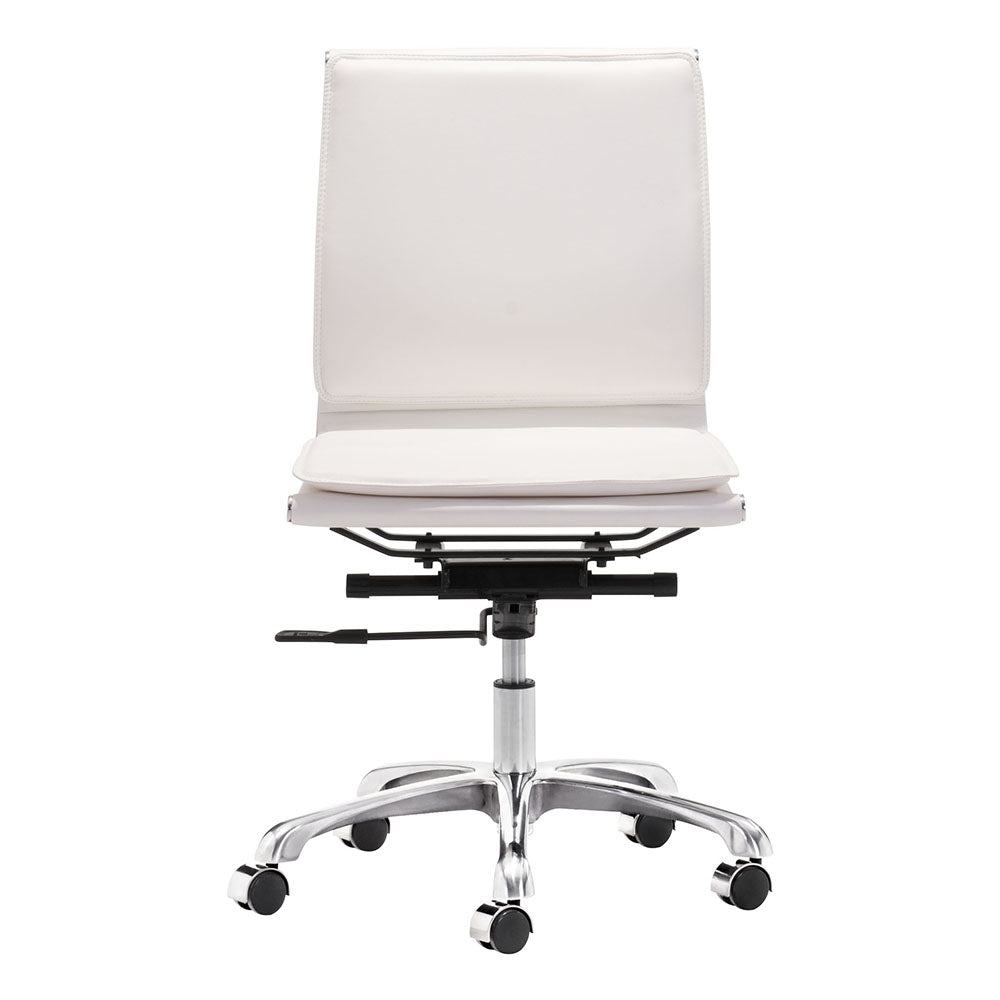 LIDER PLUS ARMLESS OFFICE CHAIR WHITE