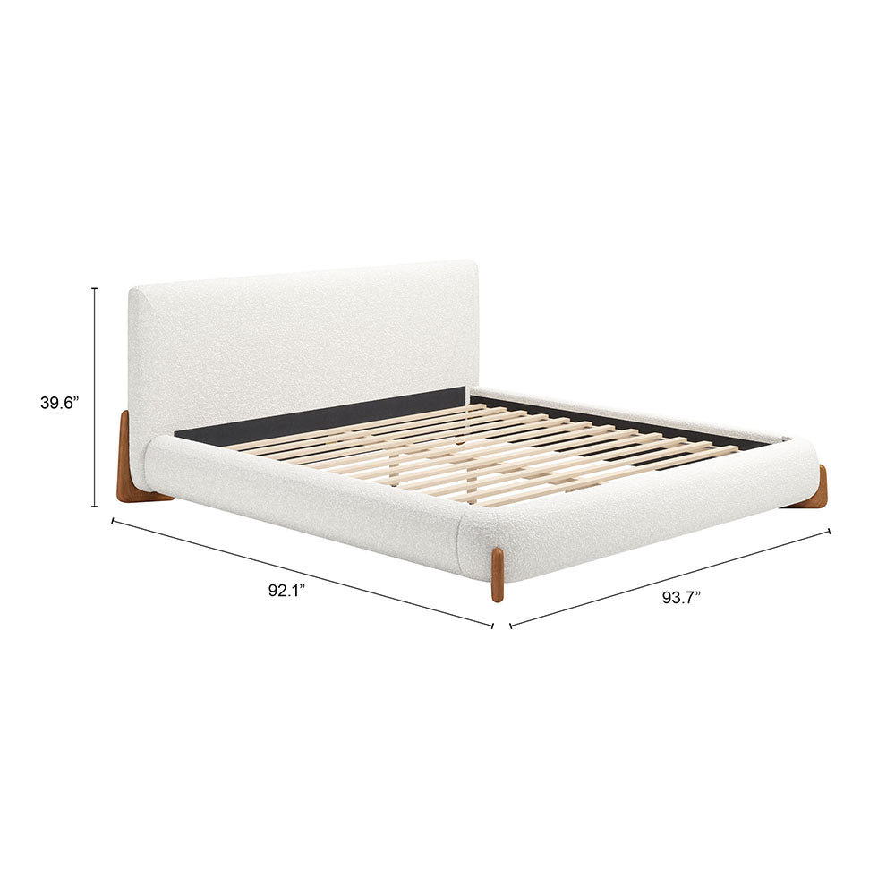 BARIS KING BED IVORY