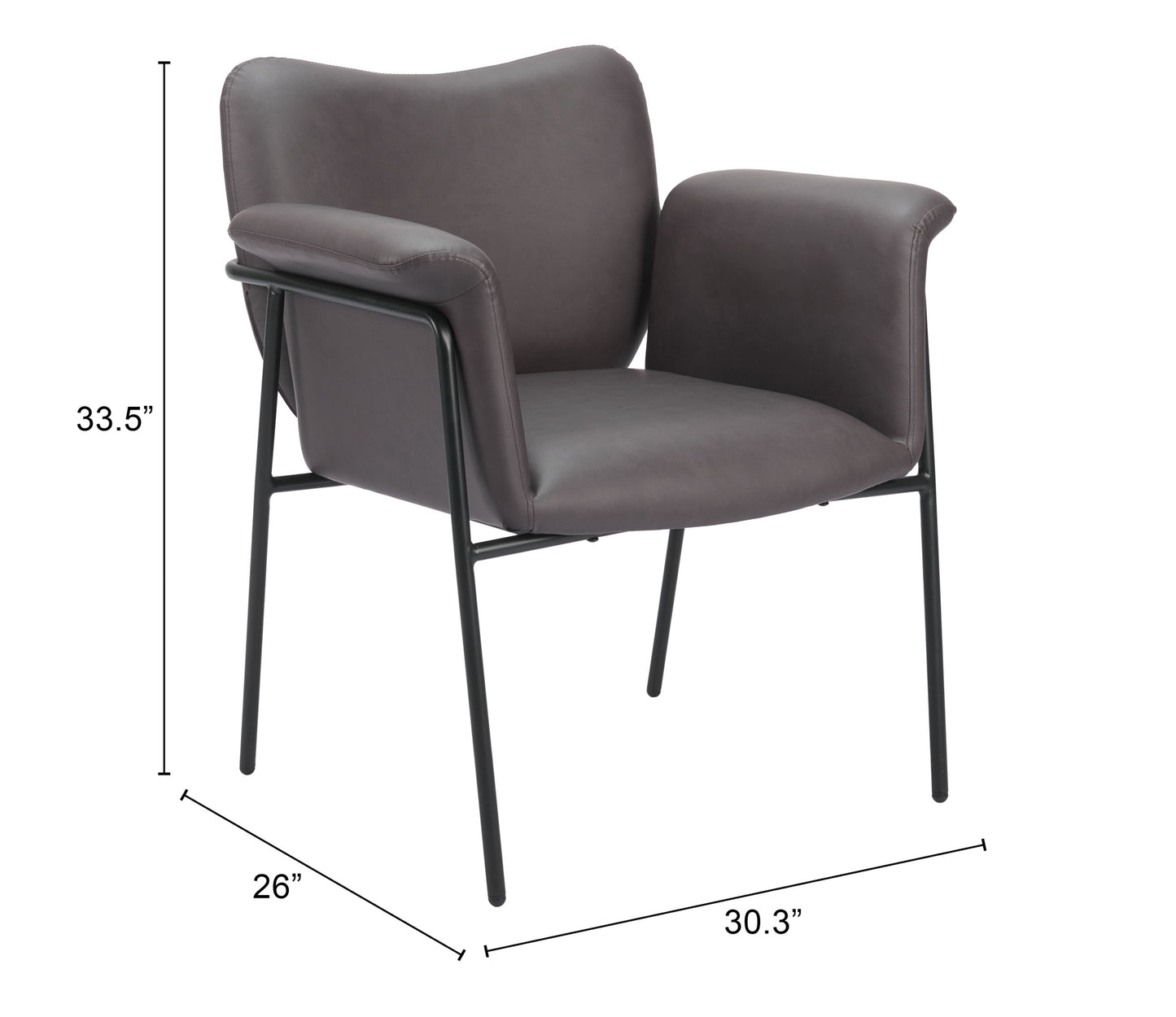 HERITAGE ACCENT CHAIR BROWN