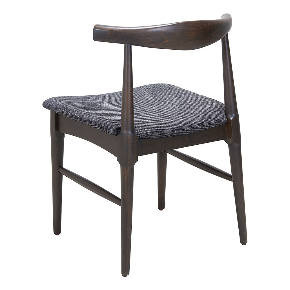 Tuzka Dining Chair Gray & Espresso