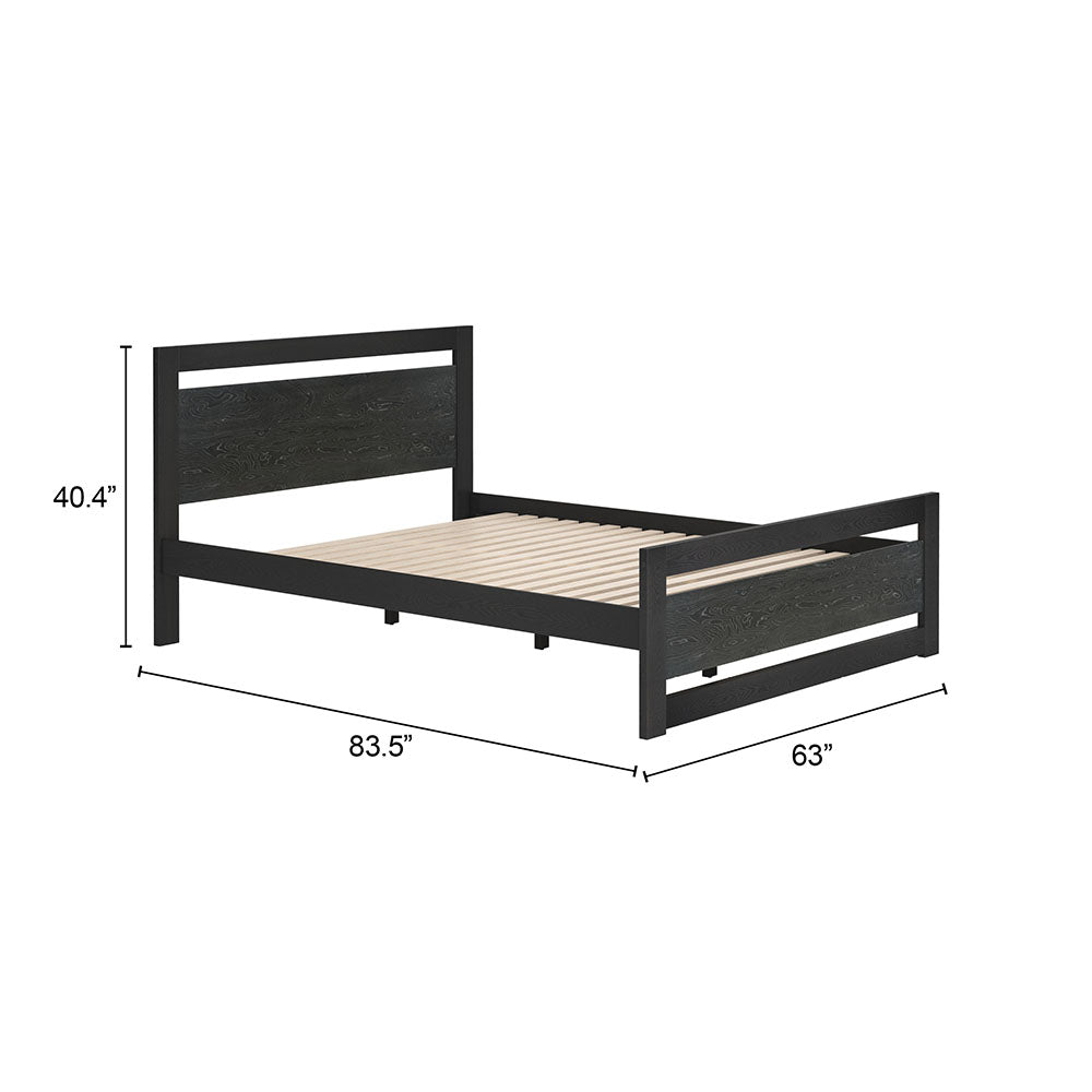 REPOS QUEEN BED BLACK