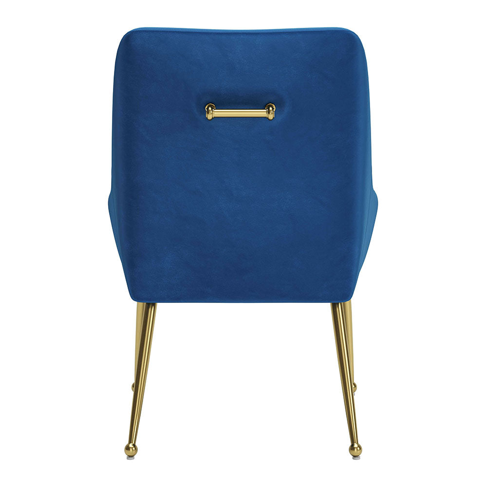 MAXINE DINING CHAIR NAVY BLUE & GOLD