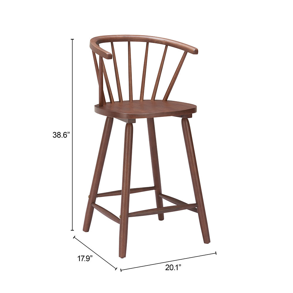 STENGER COUNTER STOOL WALNUT
