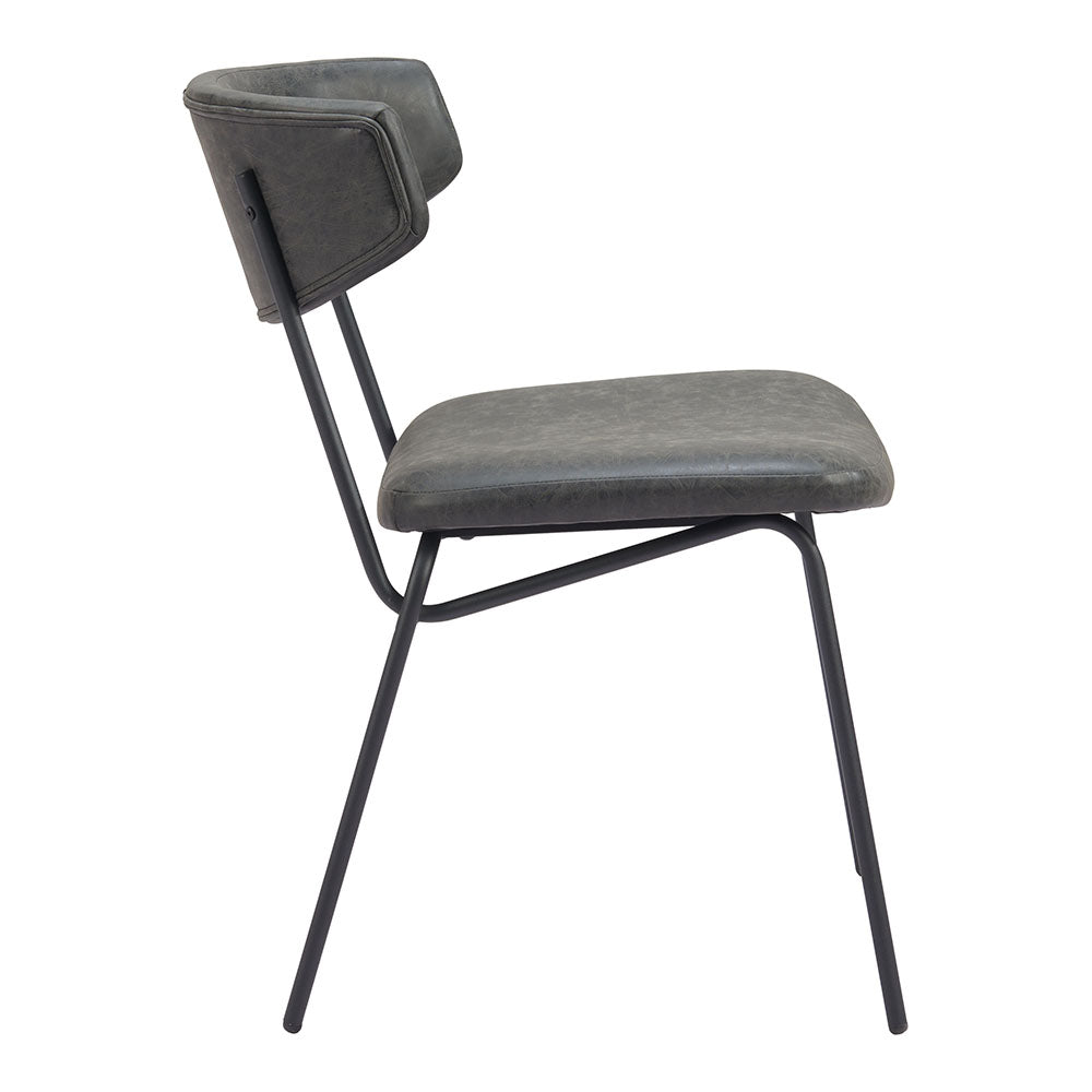 CHARON DINING CHAIR VINTAGE BLACK
