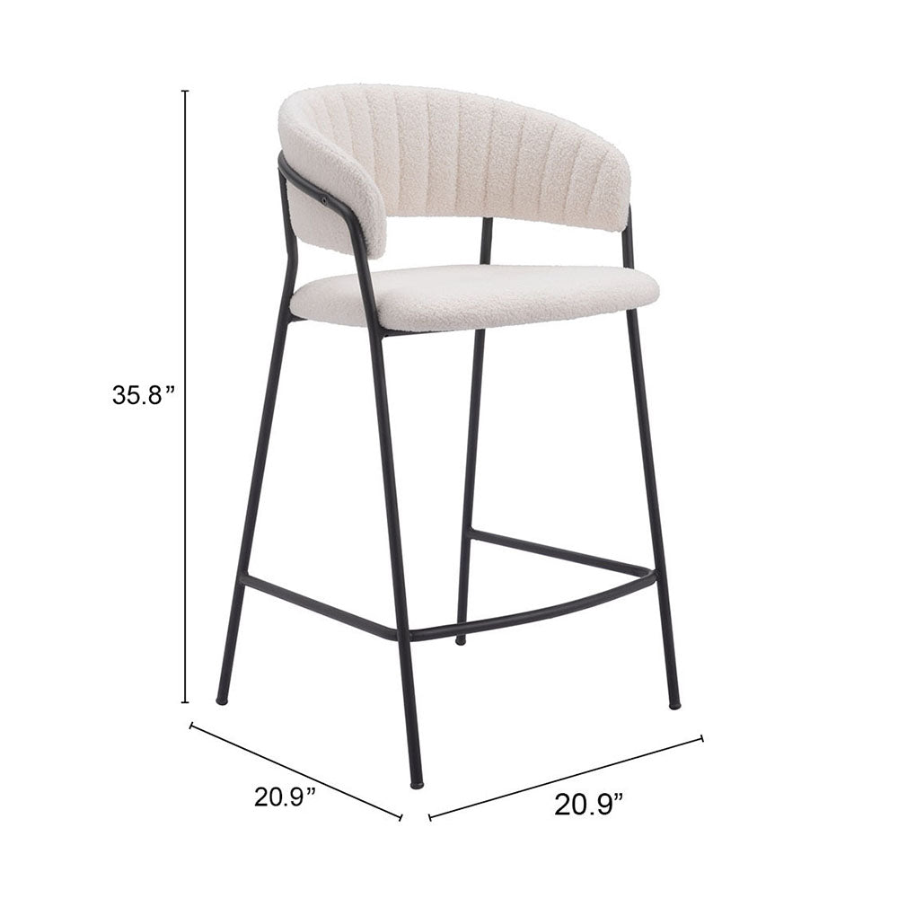 JOSEPHINE COUNTER STOOL CREAM
