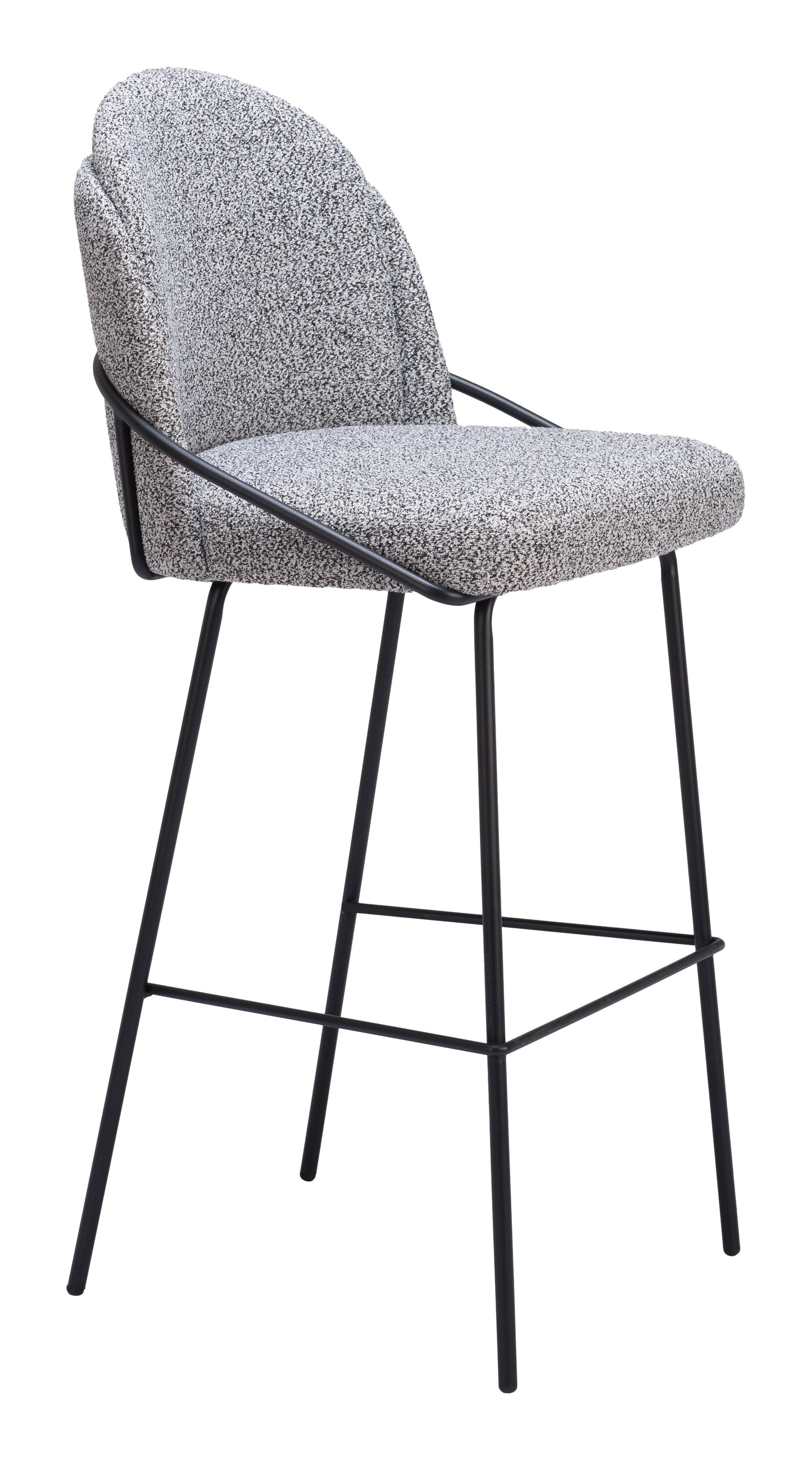 JAMBI BARSTOOL BLACK & WHITE