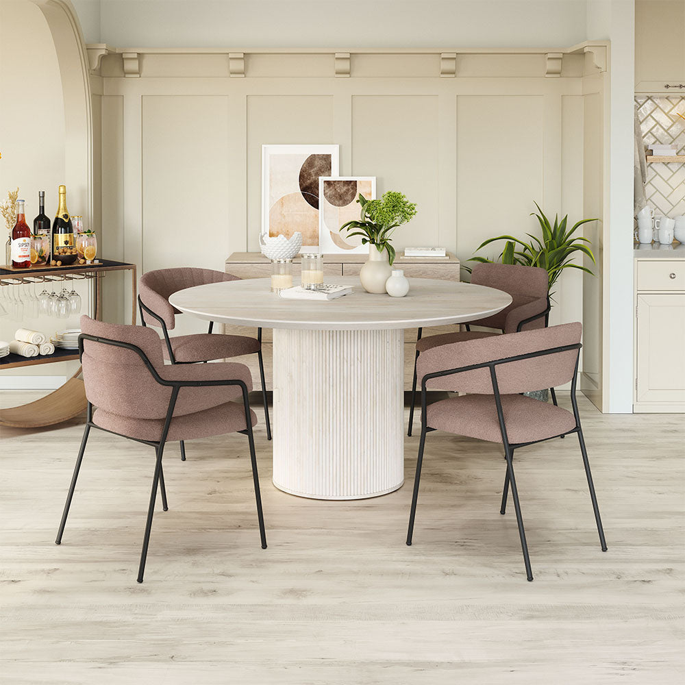 JOSEPHINE DINING CHAIR BROWN