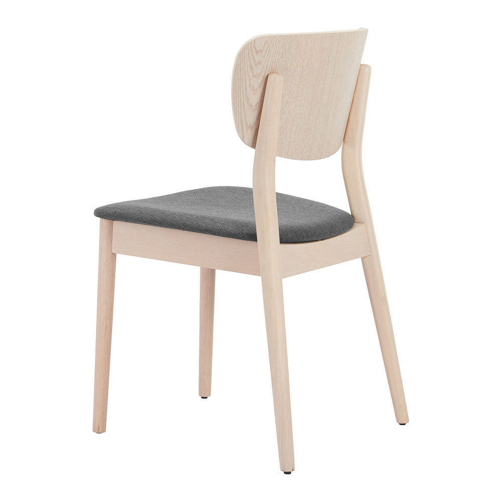 KELLUA DINING CHAIR NATURAL & GRAY