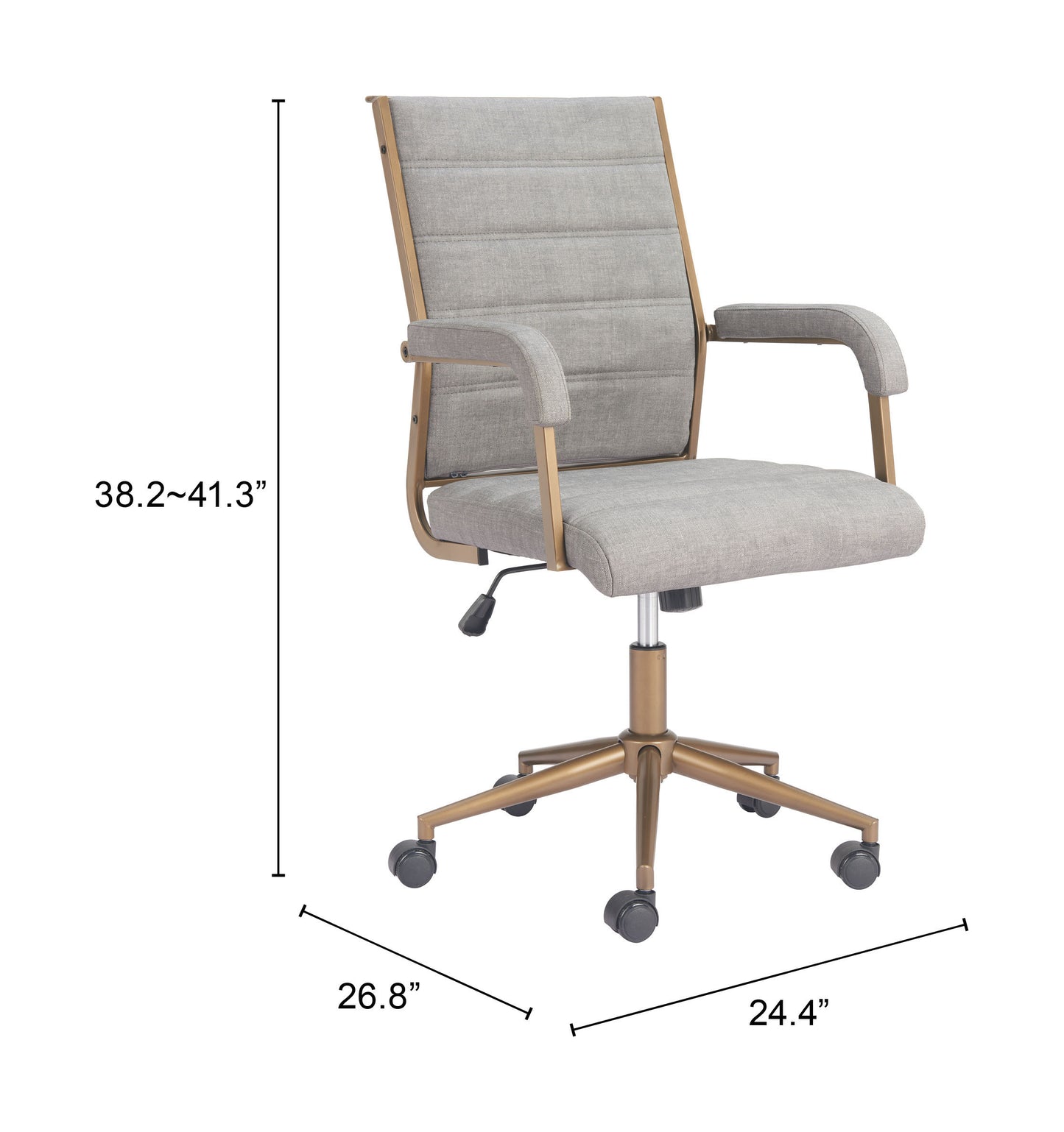 AUCTION OFFICE CHAIR GRAY
