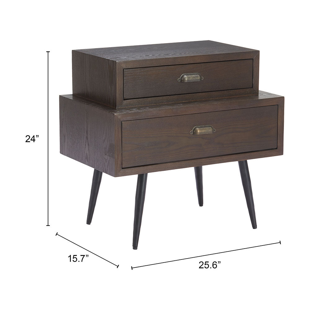MECHY SIDE TABLE BROWN