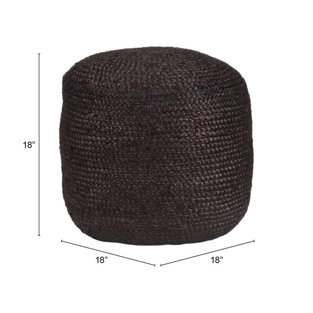 LILLIAN OTTOMAN BLACK