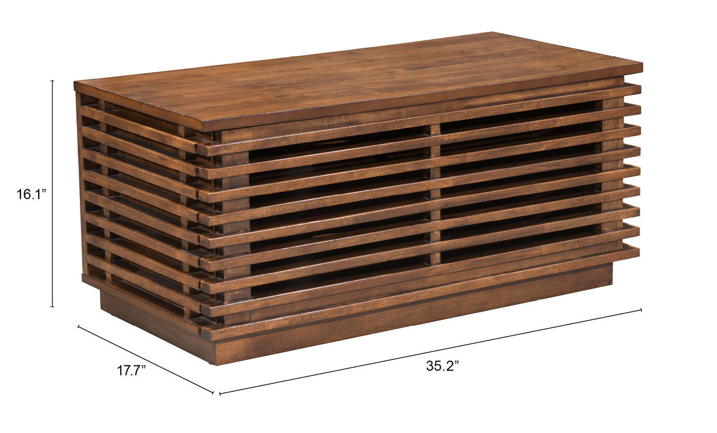 LINEA NARROW ENTERTAINMENT STAND WALNUT