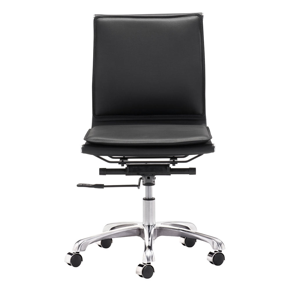 LIDER PLUS ARMLESS OFFICE CHAIR BLACK