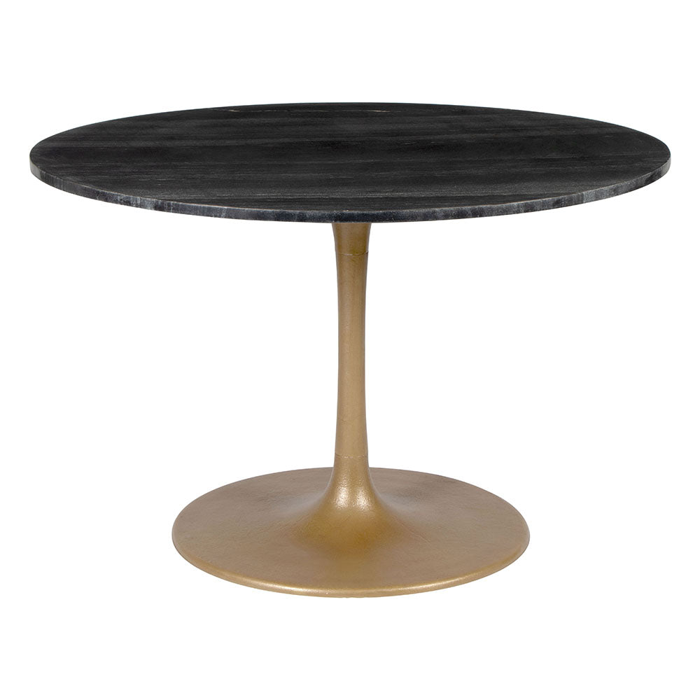 TAJ DINING TABLE BLACK & GOLD
