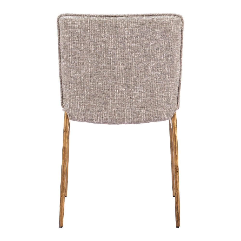 Nordvest Dining Chair Beige & Gold