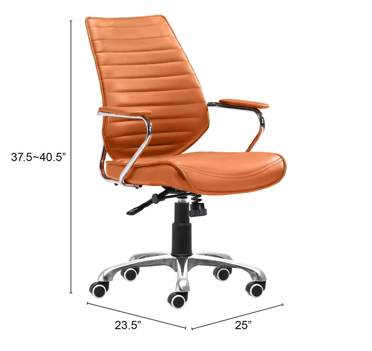 ENTERPRISE LOW BACK OFFICE CHAIR ORANGE