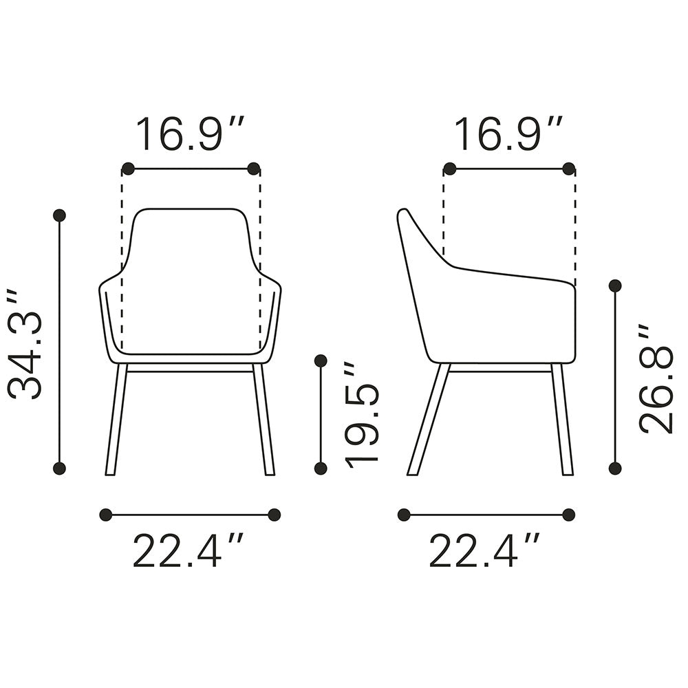 ADAGE DINING CHAIR GRAY