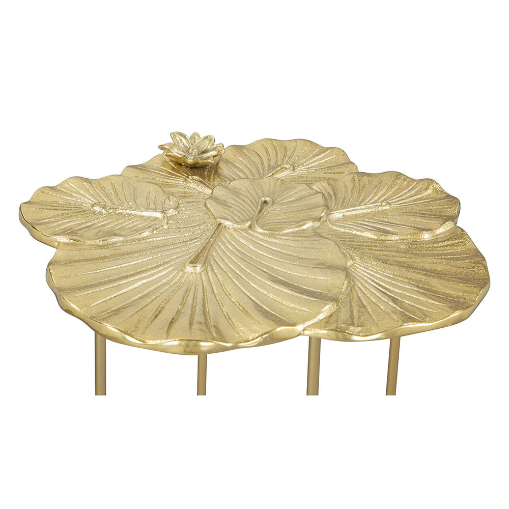 LOTUS SIDE TABLE GOLD