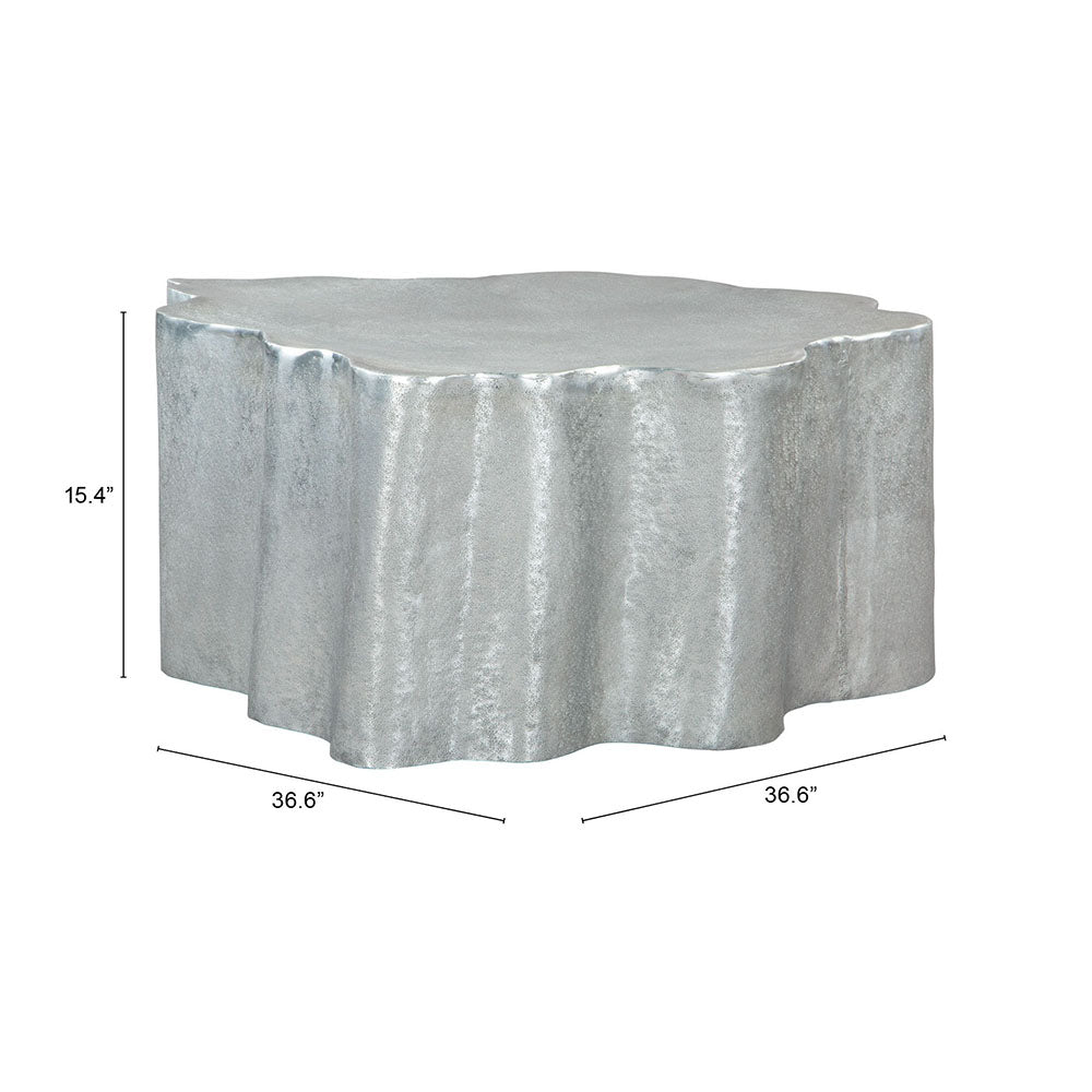KORTHA COFFEE TABLE ANTIQUE SILVER