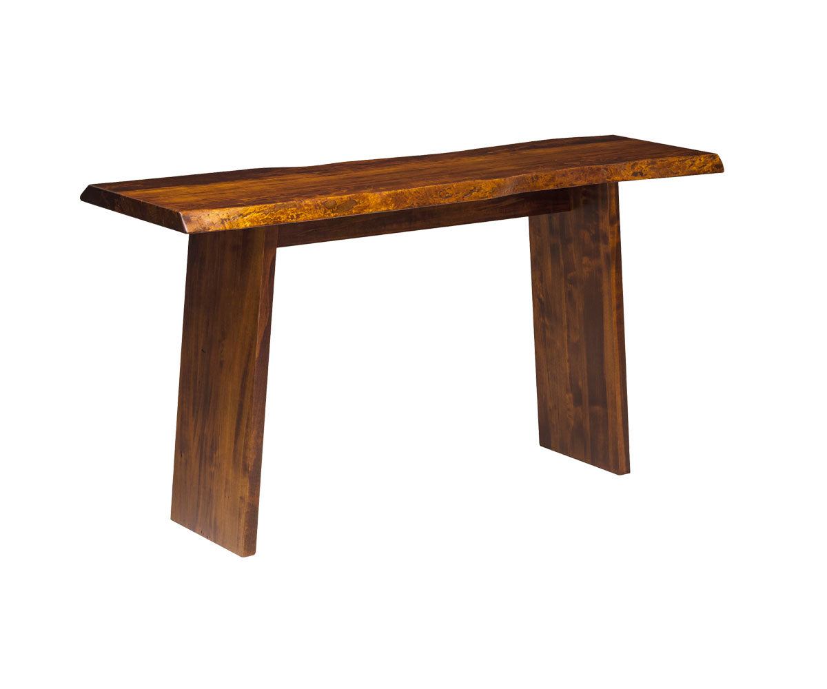 LIVE EDGE PANEL BASE SOFA TABLE