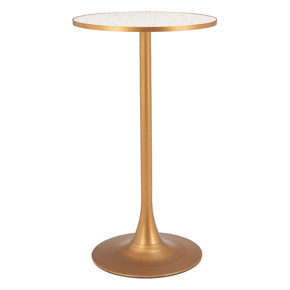 BITE BAR TABLE BEIGE & GOLD