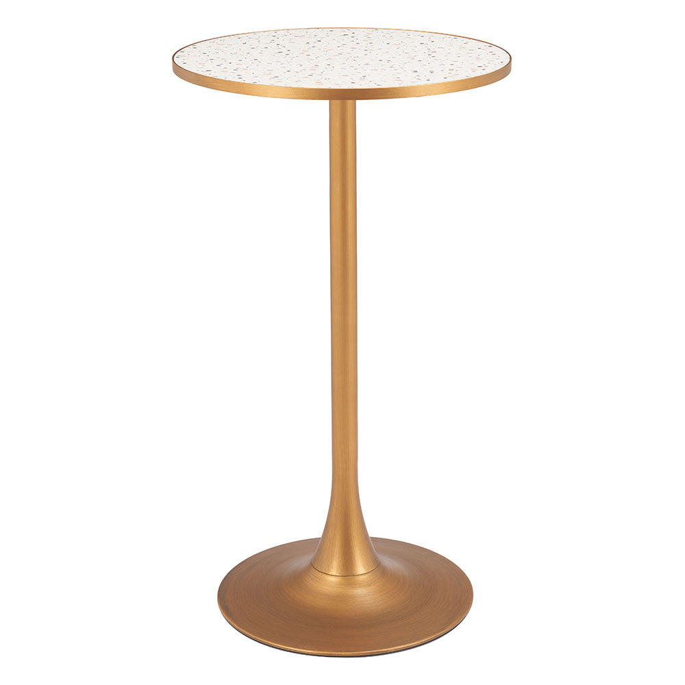 BITE BAR TABLE BEIGE & GOLD