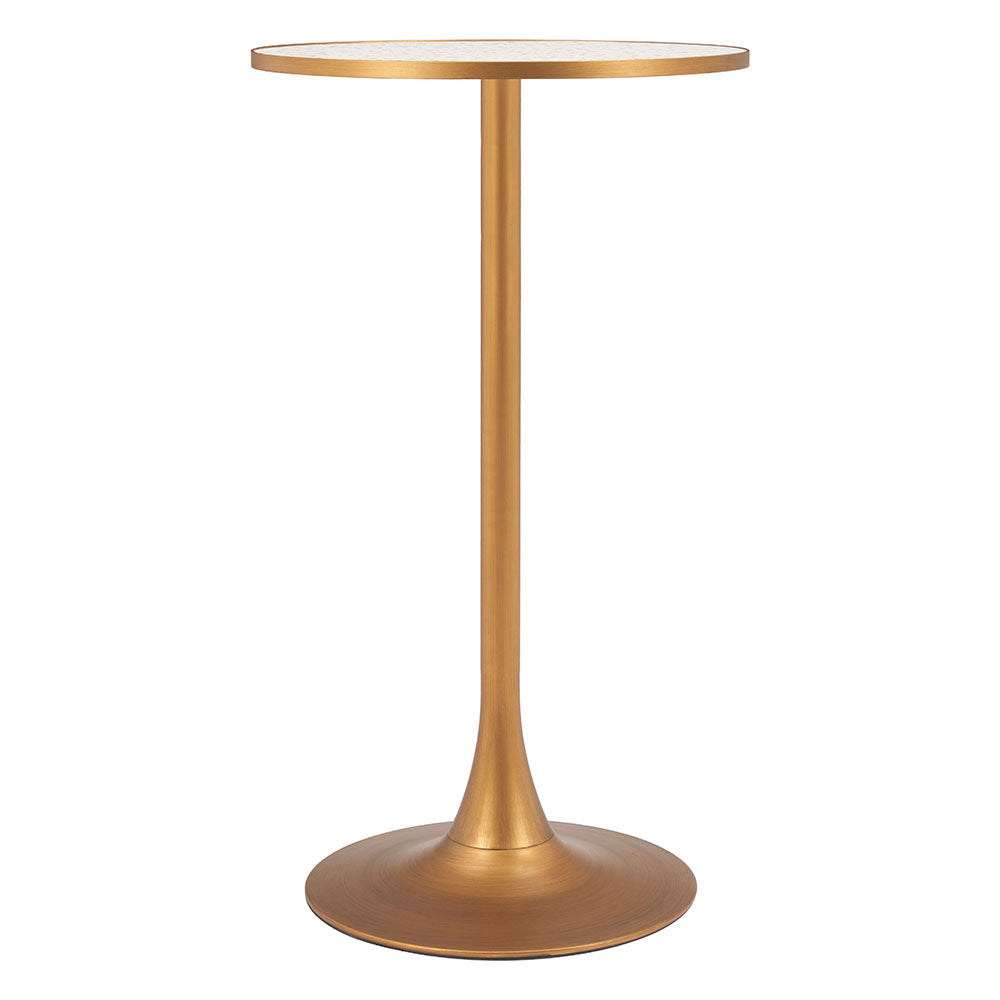 BITE BAR TABLE BEIGE & GOLD