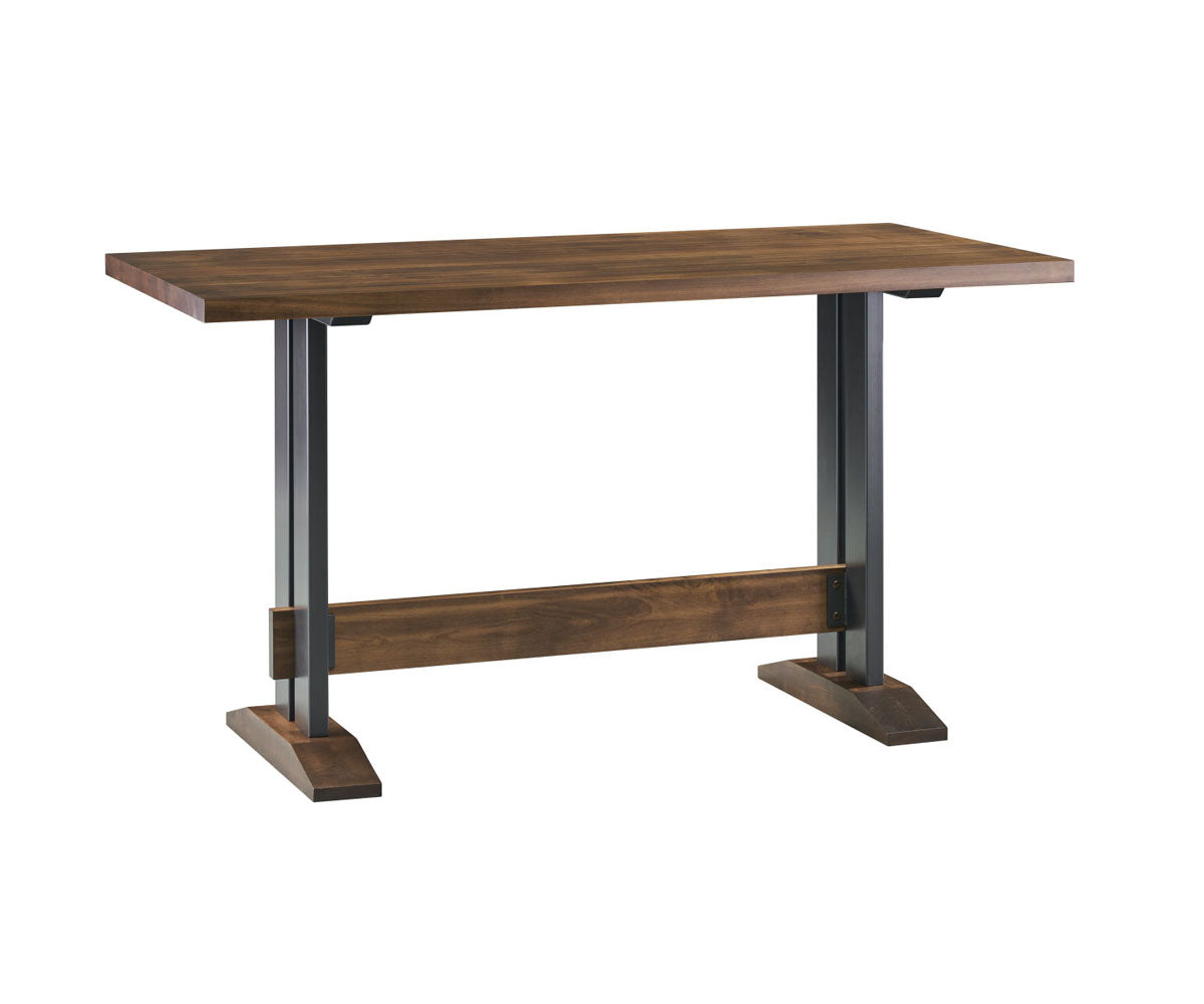 STRAIGHT EDGE COUNTER TABLE WITH BROOKLYN BASE