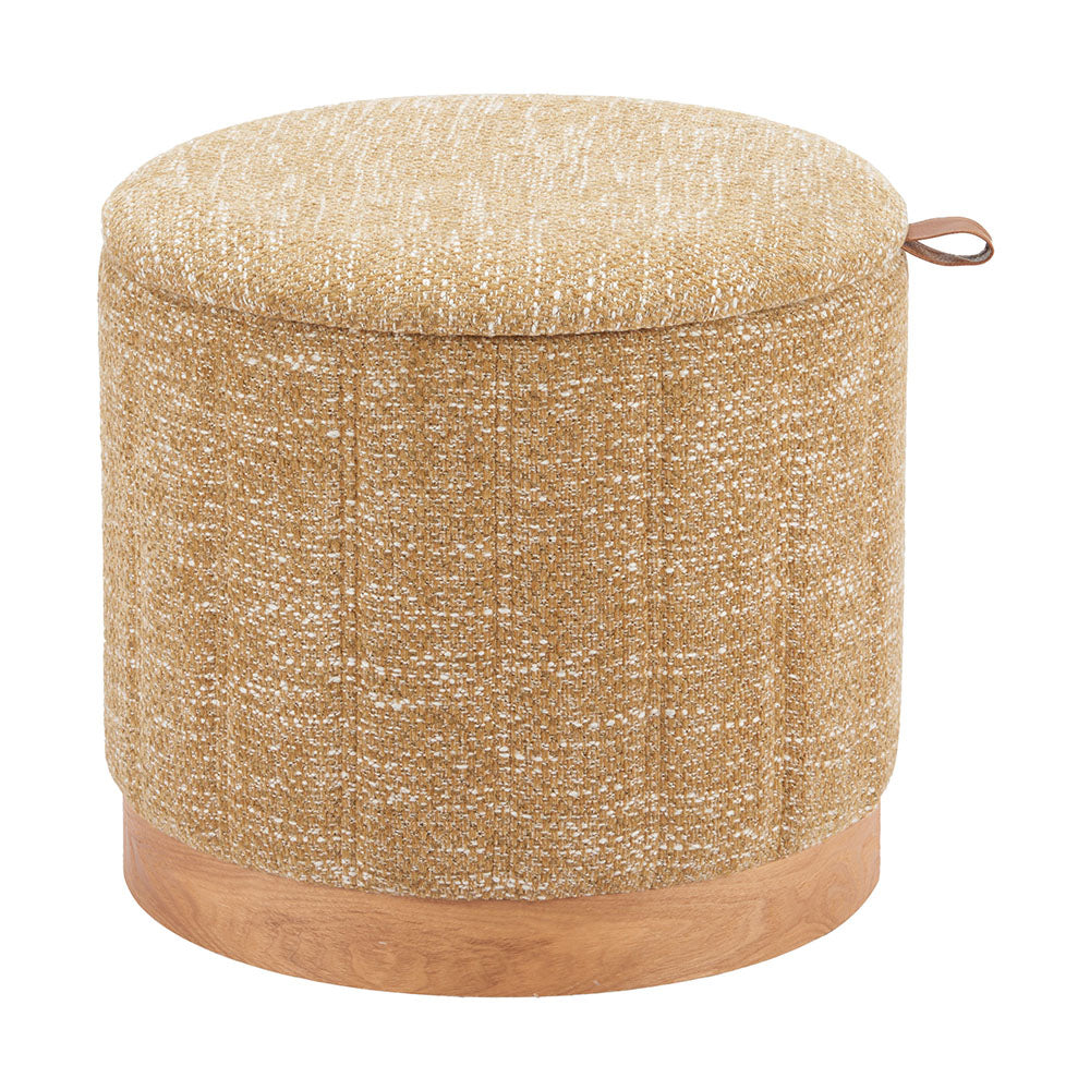 FIJE STORAGE OTTOMAN OAT YELLOW