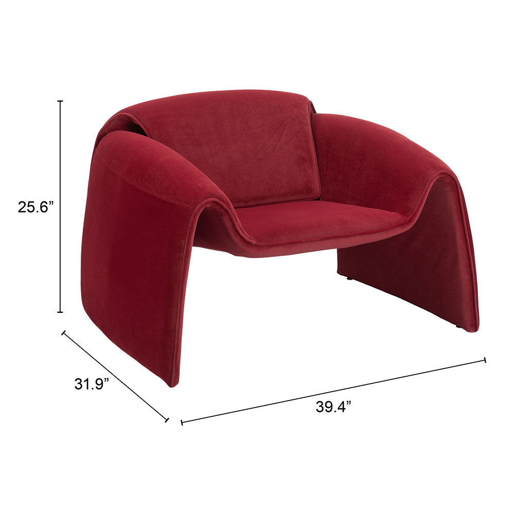 HORTEN ACCENT CHAIR RED