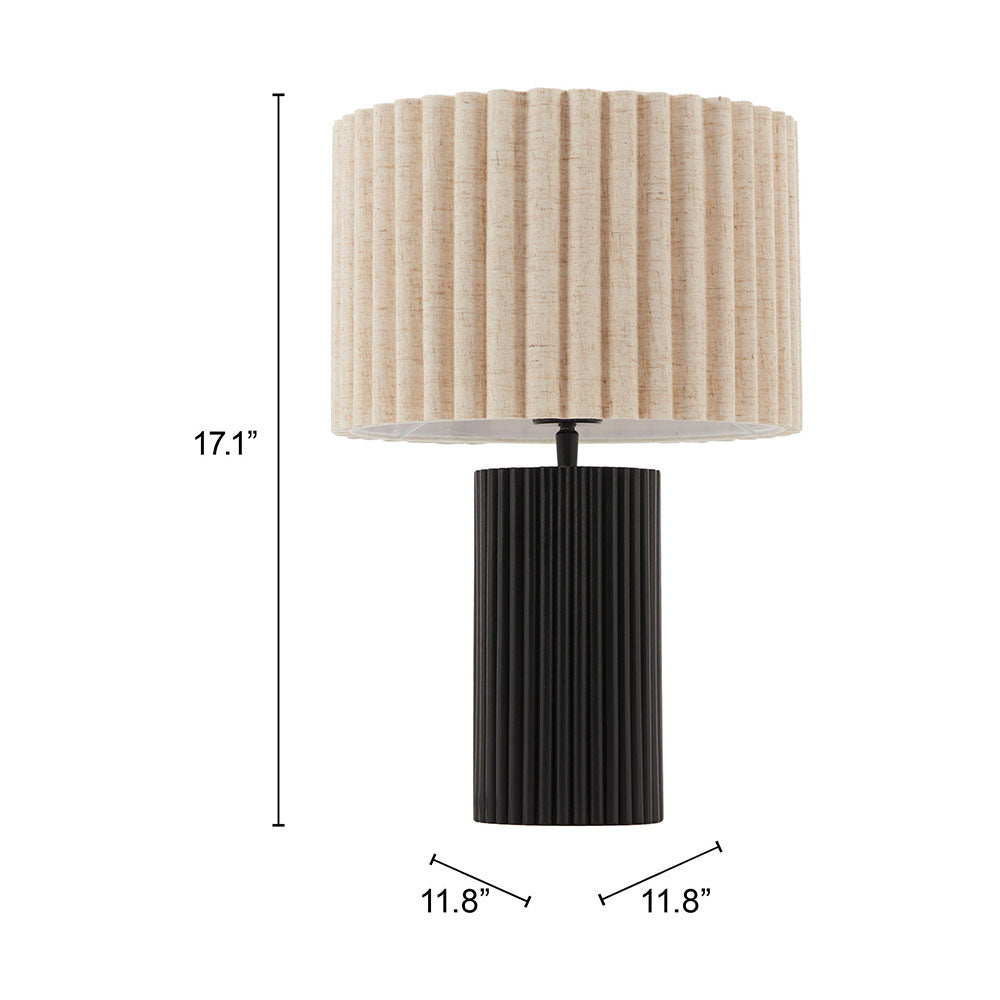 AURORA TABLE LAMP BEIGE & BLACK