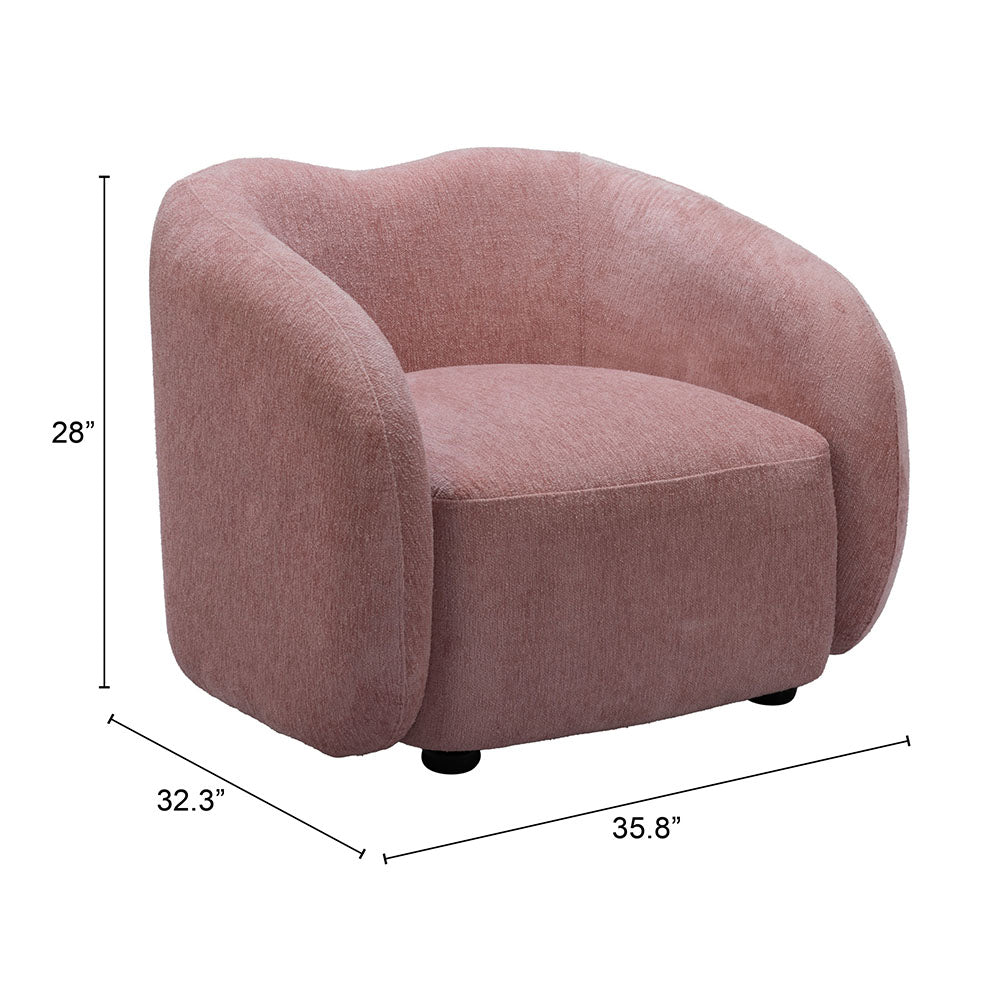 TALLIN ACCENT CHAIR MAUVE PINK