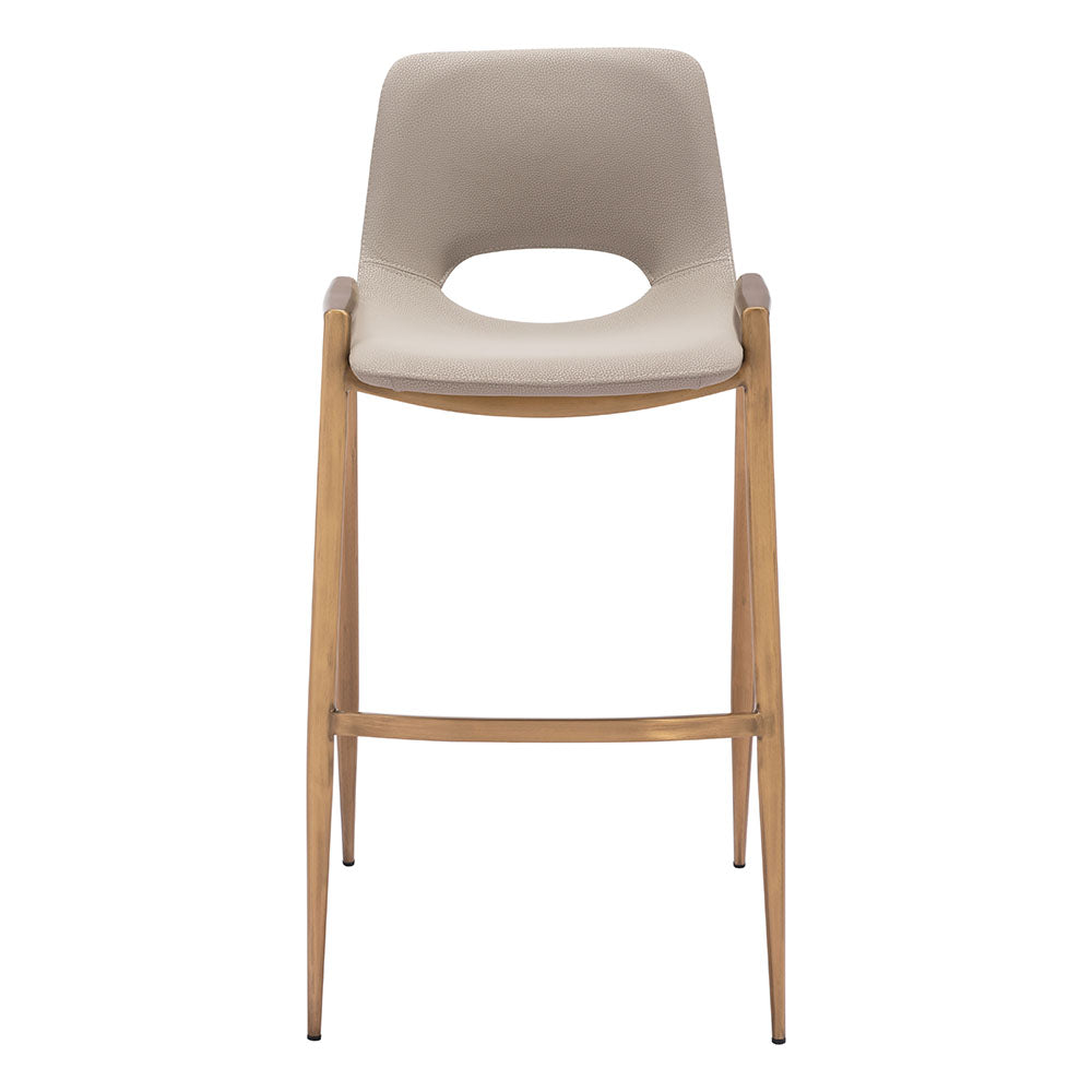 DESI BARSTOOL BEIGE & GOLD