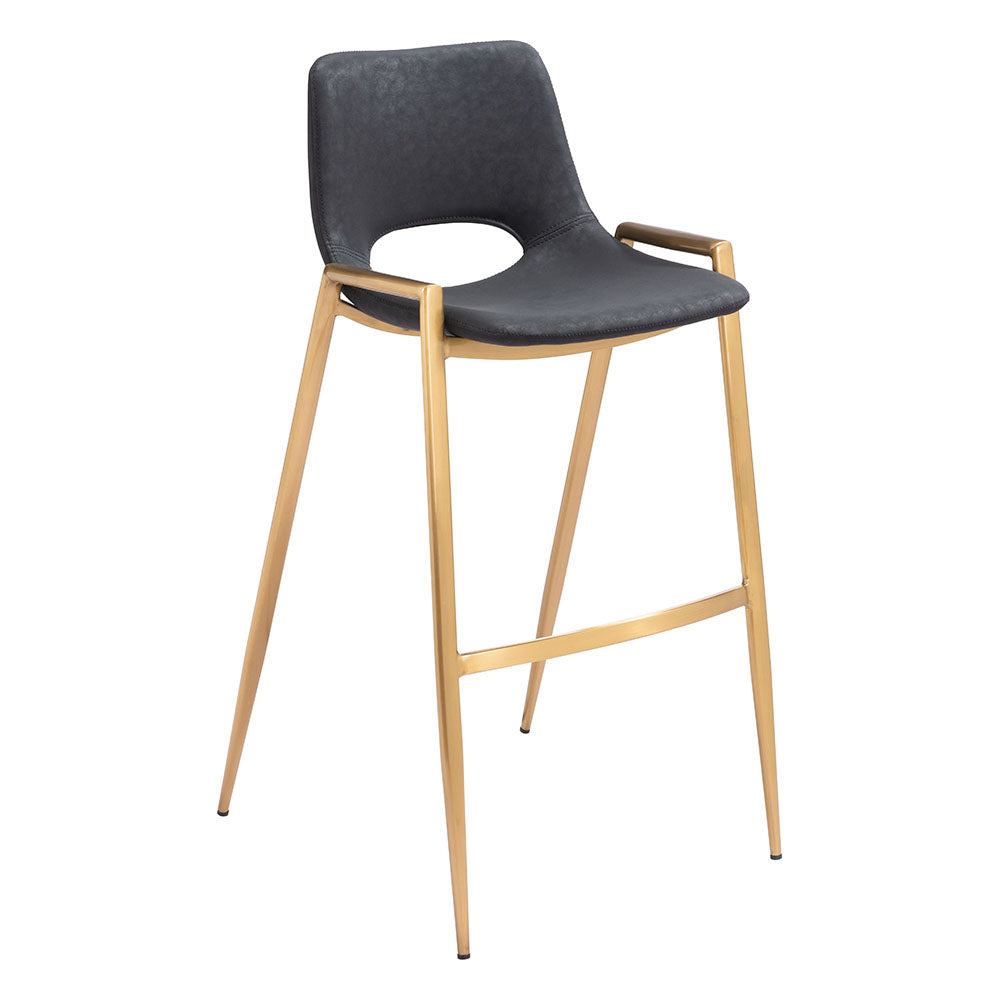 DESI BARSTOOL BLACK & GOLD