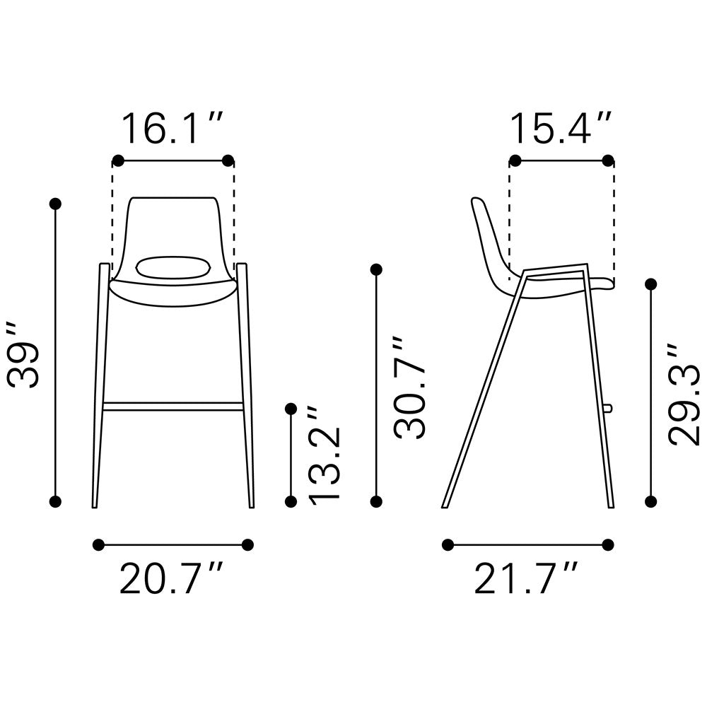 DESI BARSTOOL WHITE