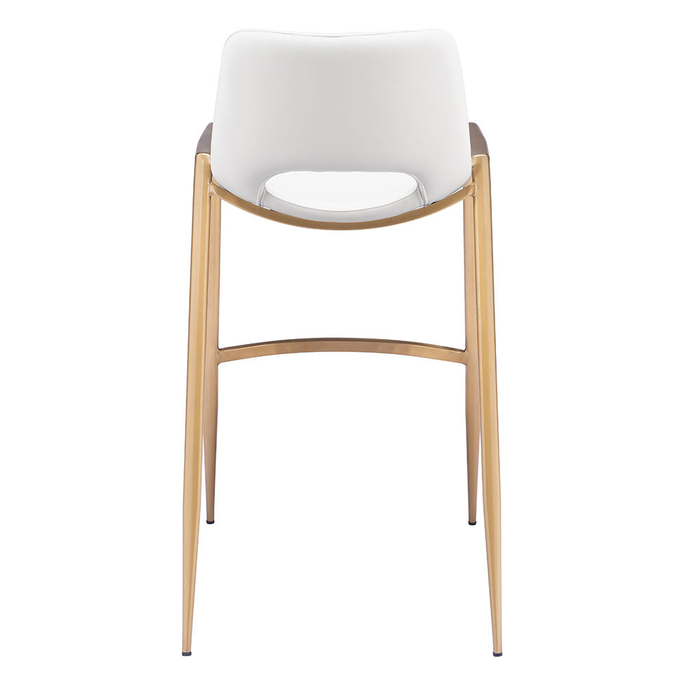 DESI BARSTOOL WHITE & GOLD