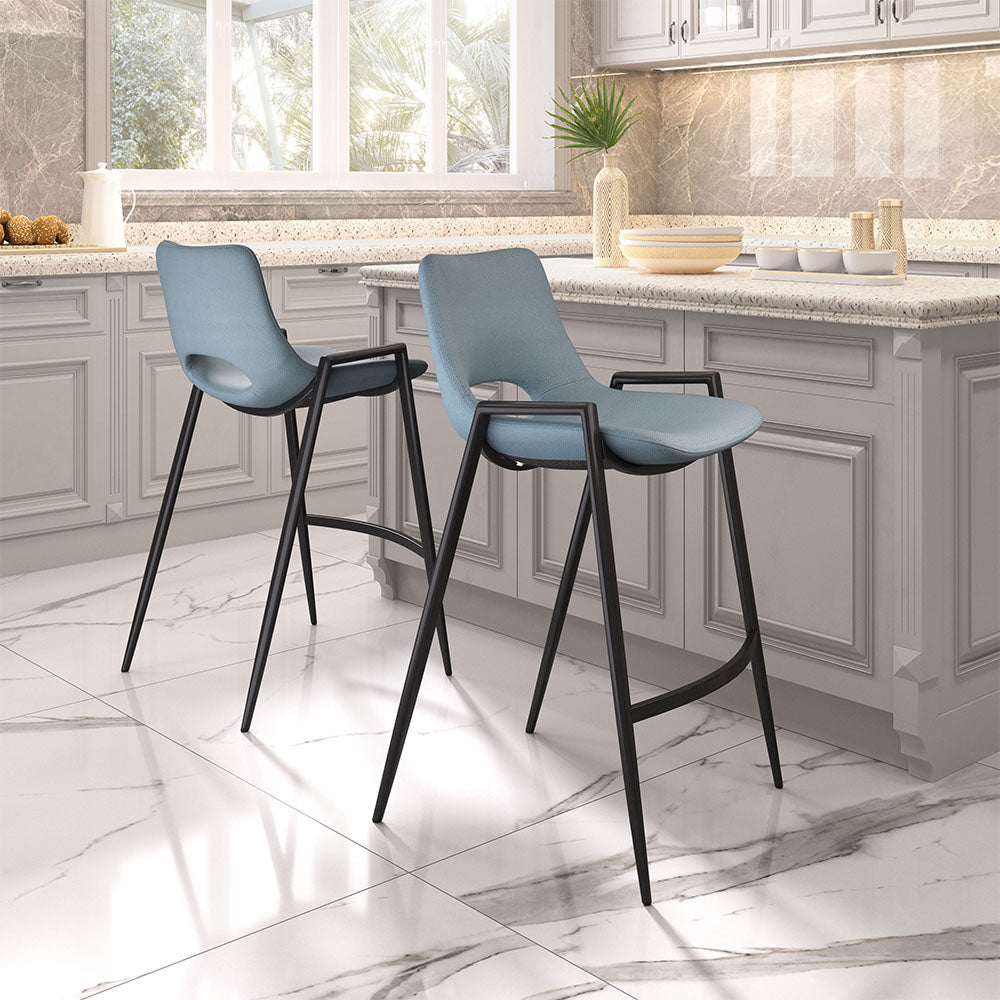 DESI COUNTER STOOL AZURE GRAY