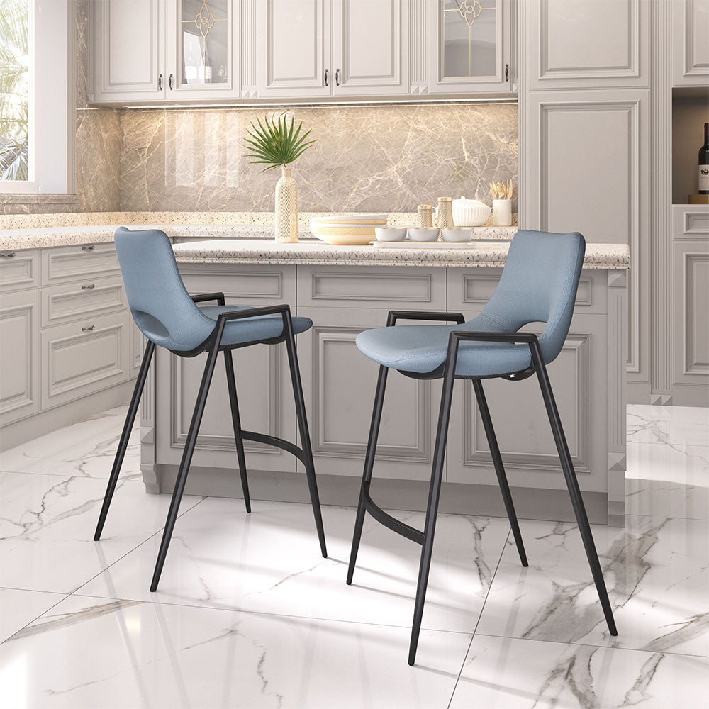 DESI COUNTER STOOL AZURE GRAY