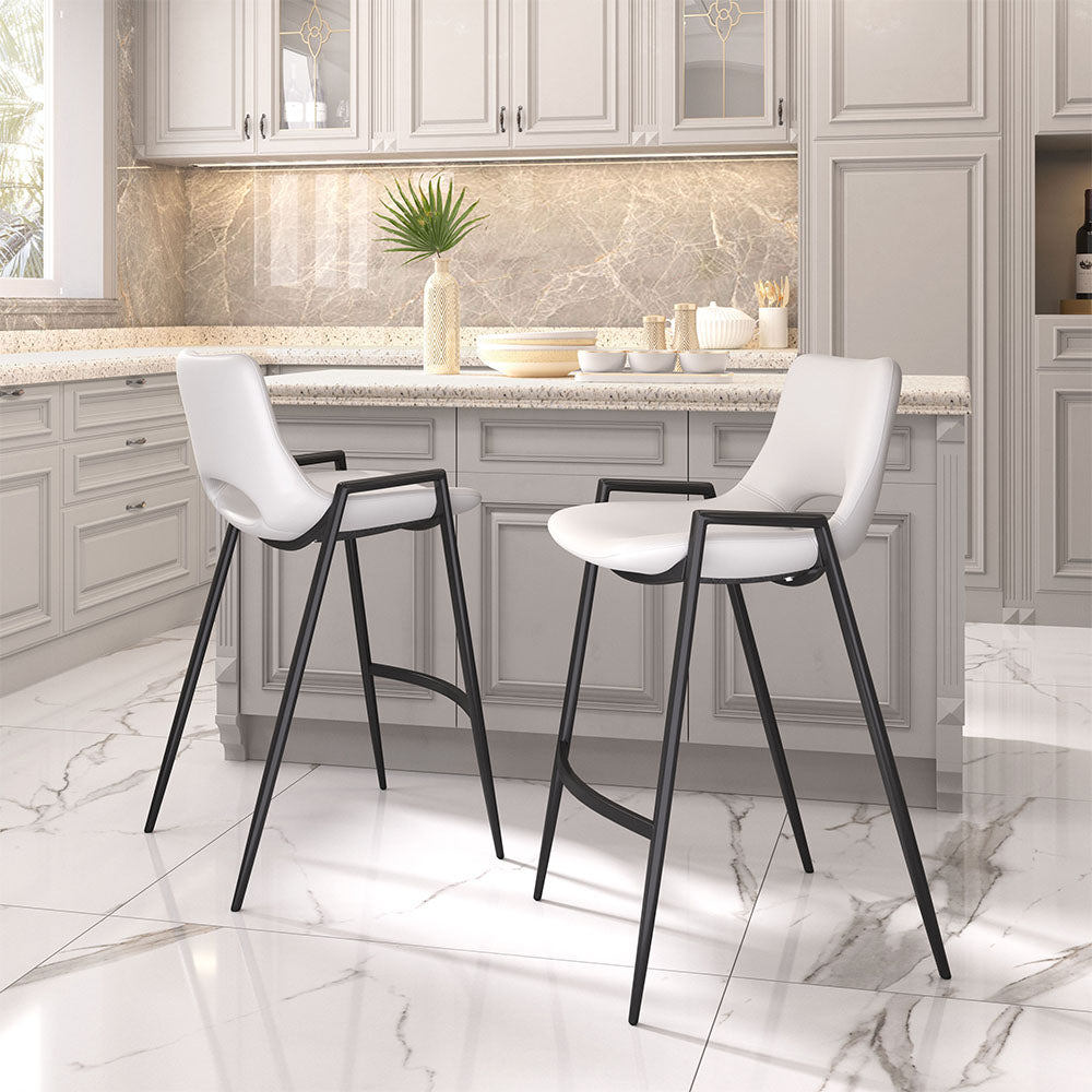 DESI COUNTER STOOL WHITE