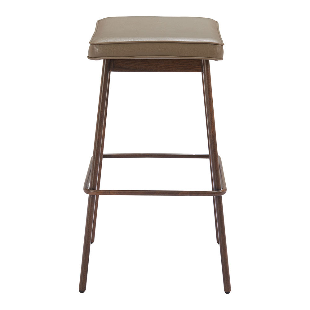 DIVAT BARSTOOL TAUPE & WALNUT