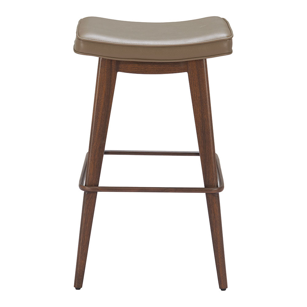 DIVAT BARSTOOL TAUPE & WALNUT