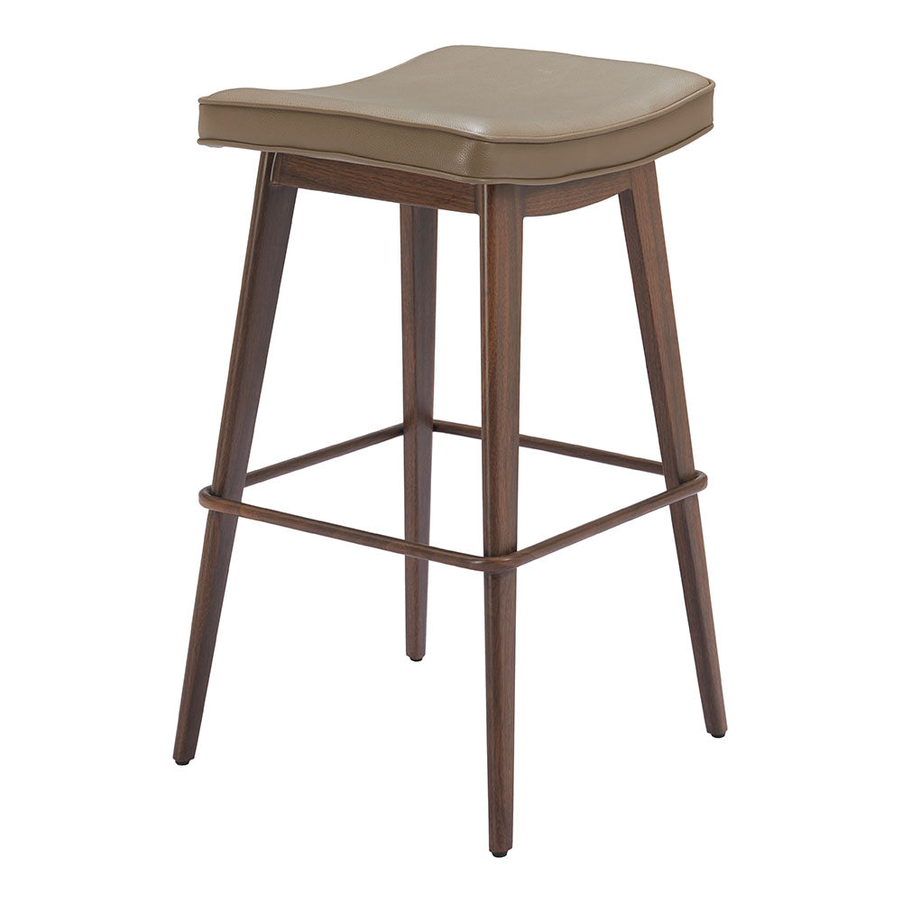 DIVAT BARSTOOL TAUPE & WALNUT