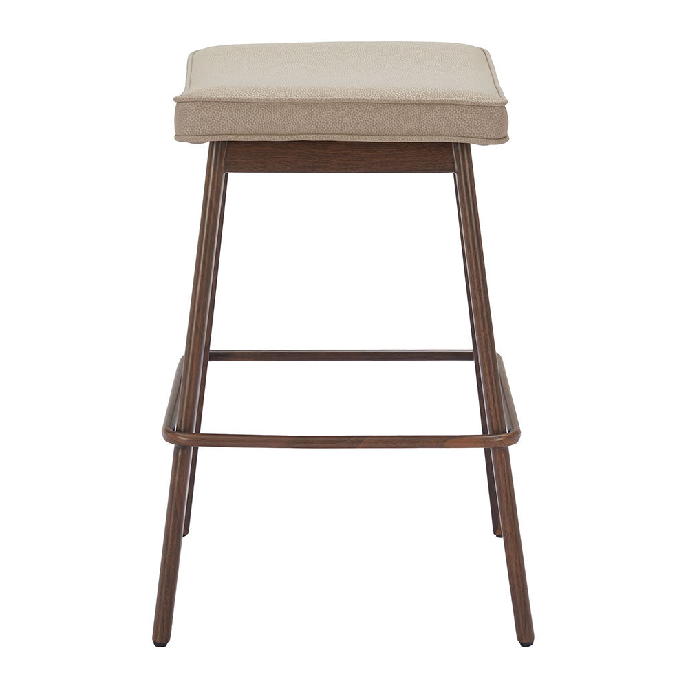 DIVAT COUNTER STOOL BEIGE & WALNUT